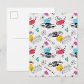 FRIENDS™ | Pictogrampatroon Uitnodiging Briefkaart (Voorkant / Achterkant)