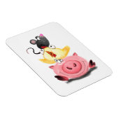 Friends Piggy Chick en Mouse Magnet Fun Magneet (Rechterzijde)