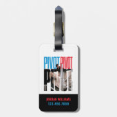 FRIENDS™ | PIVOT-quote Bagagelabel (Achterkant verticaal)