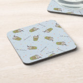 FRIENDS™ | Polka Dot Central Perk Pattern Bier Onderzetter (Linkerzijde)