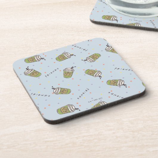 FRIENDS™ | Polka Dot Central Perk Pattern Bier Onderzetter (Linkerzijde)