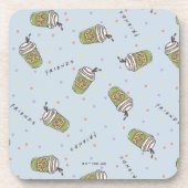 FRIENDS™ | Polka Dot Central Perk Pattern Bier Onderzetter (Voorkant)