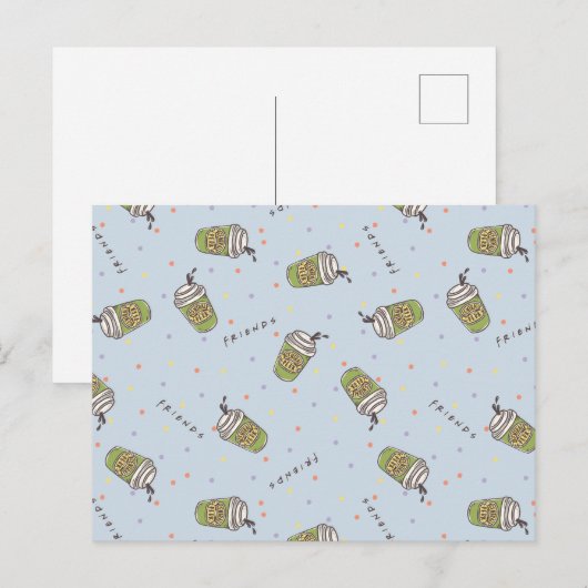 FRIENDS™ | Polka Dot Central Perk Pattern Briefkaart (Voorkant / Achterkant)