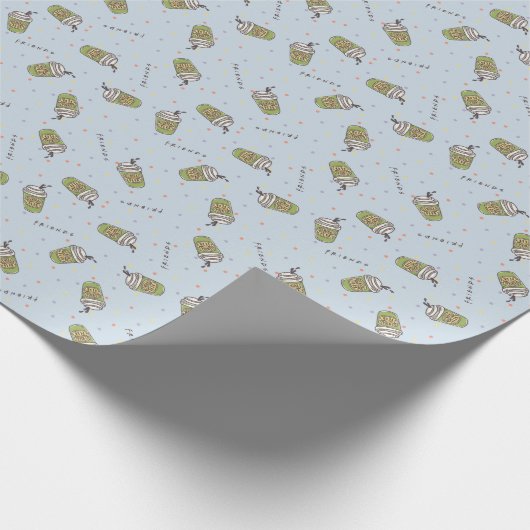 FRIENDS™ | Polka Dot Central Perk Pattern Cadeaupapier (Hoek)