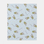 FRIENDS™ | Polka Dot Central Perk Pattern Fleece Deken (Voorkant)