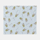 FRIENDS™ | Polka Dot Central Perk Pattern Fleece Deken (Voorkant (Horizontaal))