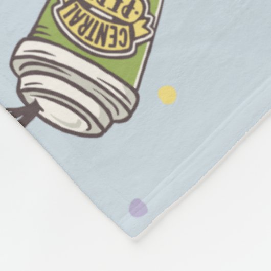 FRIENDS™ | Polka Dot Central Perk Pattern Fleece Deken (Hoek)