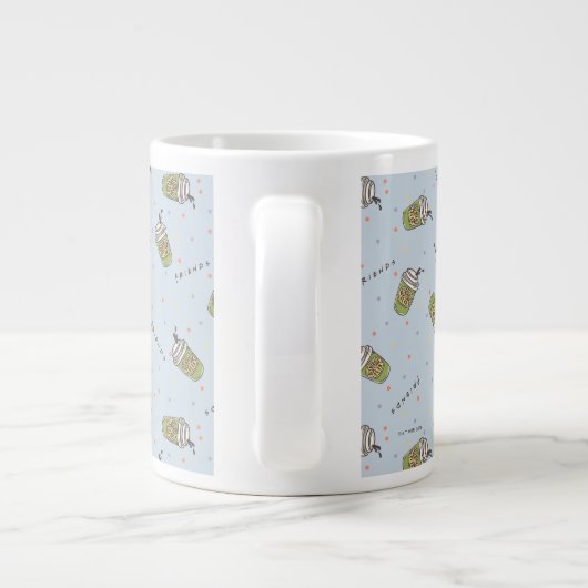 FRIENDS™ | Polka Dot Central Perk Pattern Grote Koffiekop (Achterkant)