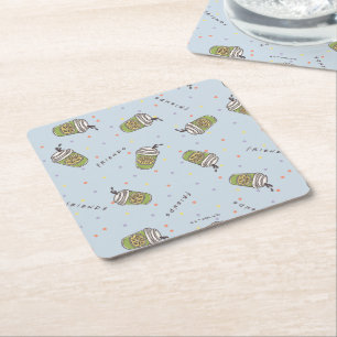FRIENDS™   Polka Dot Central Perk Pattern Kartonnen Onderzetters