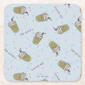 FRIENDS™ | Polka Dot Central Perk Pattern Kartonnen Onderzetters (Voorkant)