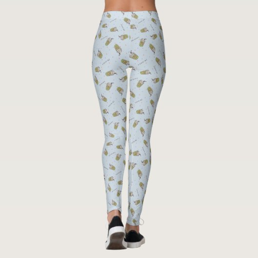 FRIENDS™ | Polka Dot Central Perk Pattern Leggings (Achterkant)
