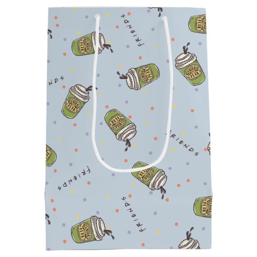 FRIENDS™ | Polka Dot Central Perk Pattern Medium Cadeauzakje (Achterkant)