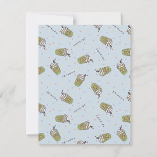 FRIENDS™ Polka Dot Central Perk Pattern Notitiekaartje