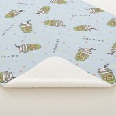 FRIENDS™ | Polka Dot Central Perk Pattern Sherpa Deken (3/4)