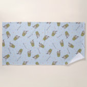 FRIENDS™ | Polka Dot Central Perk Pattern Strandlaken (Voorkant)