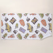 FRIENDS™ | Polka Dot Icon Pattern Strandlaken (Voorkant)