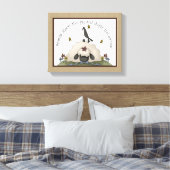 Friends Primitive Country Sheep & Crow Canvas Afdruk (Insitu (Slaapkamer))