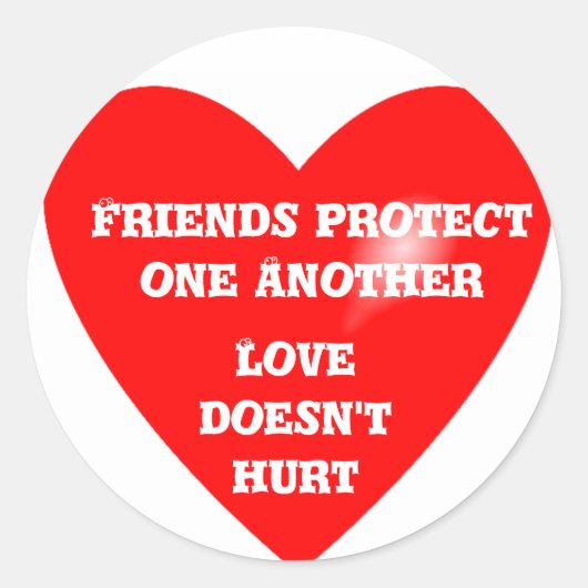Friends Protection_ Sticker (Voorkant)
