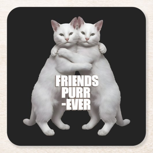 Friends Purr-Ever Kartonnen Onderzetters (Voorkant)