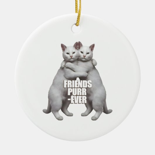 Friends Purr-Ever Keramisch Ornament (Voorkant)