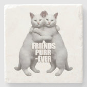 Friends Purr-Ever Stenen Onderzetter (Voorkant)