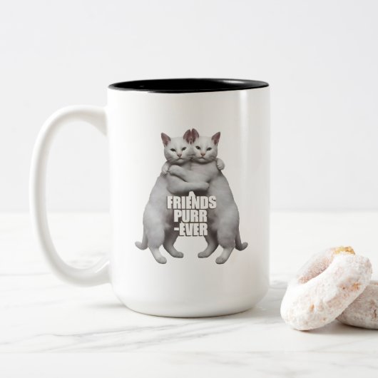 Friends Purr-Ever Tweekleurige Koffiemok (Met donut)