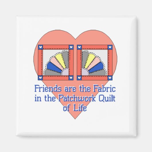 Friends Quilt Pattern Magneet (Voorkant)