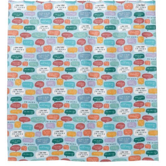 FRIENDS™ Quote Patroon Douchegordijn (Voorkant)