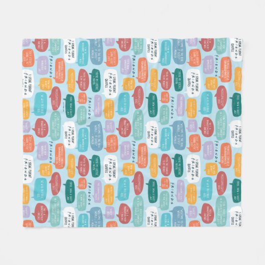 FRIENDS™ Quote Patroon Fleece Deken (Voorkant (Horizontaal))