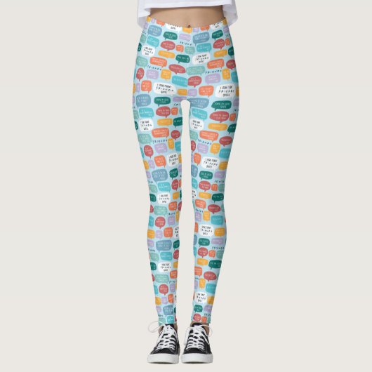 FRIENDS™ Quote Patroon Leggings (Voorkant)