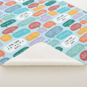 FRIENDS™ Quote Patroon Sherpa Deken (3/4)