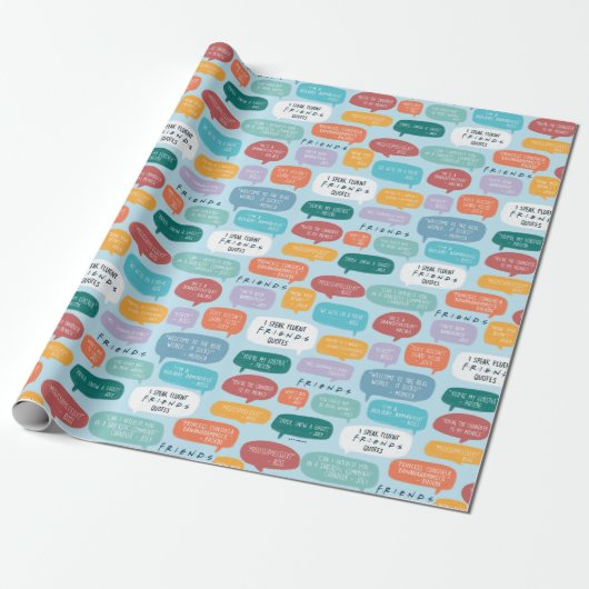 FRIENDS™ Quote Pattern Cadeaupapier (Uitgerold)
