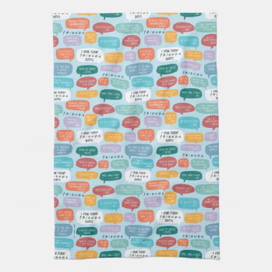 FRIENDS™ Quote Pattern Theedoek (Verticaal)