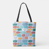 FRIENDS™ Quote Pattern Tote Bag (Achterkant)
