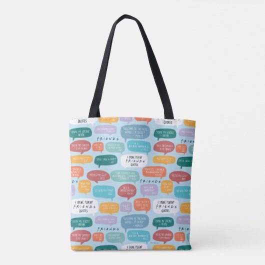 FRIENDS™ Quote Pattern Tote Bag (Achterkant)