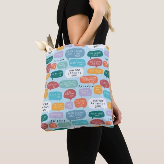 FRIENDS™ Quote Pattern Tote Bag (Dichtbij)
