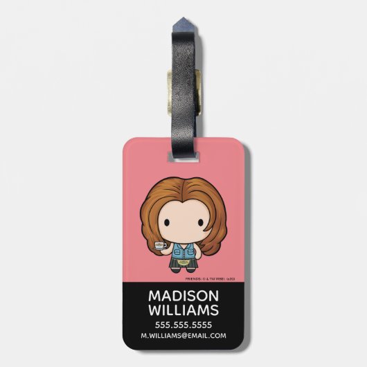 FRIENDS™ | Rachel Chibi Bagagelabel (Achterkant verticaal)