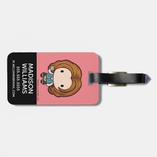 FRIENDS™ | Rachel Chibi Bagagelabel (Achterkant horizontaal)