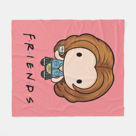 FRIENDS™ | Rachel Chibi Fleece Deken (Voorkant (Horizontaal))