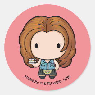 FRIENDS™ Rachel Chibi Ronde Sticker
