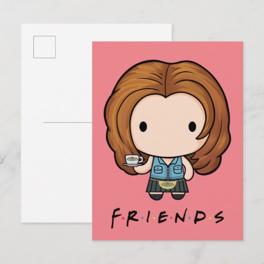 FRIENDS™ | Rachel Chibi Uitnodiging Briefkaart (Voorkant / Achterkant)