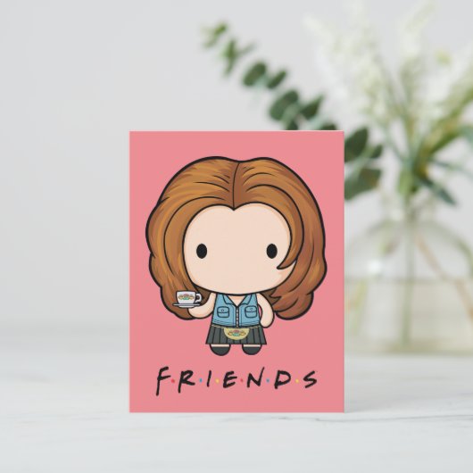FRIENDS™ | Rachel Chibi Uitnodiging Briefkaart (Staand voorkant)