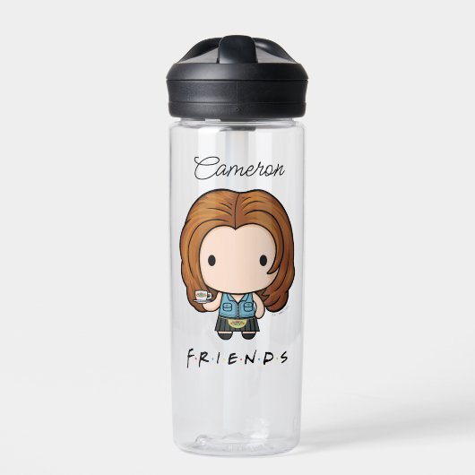 FRIENDS™ | Rachel Chibi | Voeg je naam toe Waterfles (Voorkant)