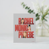 FRIENDS™ | Rachel, Monica & Phoebe Briefkaart (Staand voorkant)