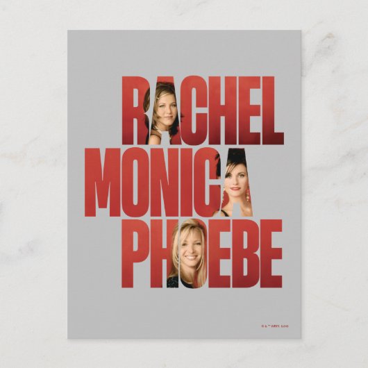 FRIENDS™ | Rachel, Monica & Phoebe Briefkaart (Voorkant)