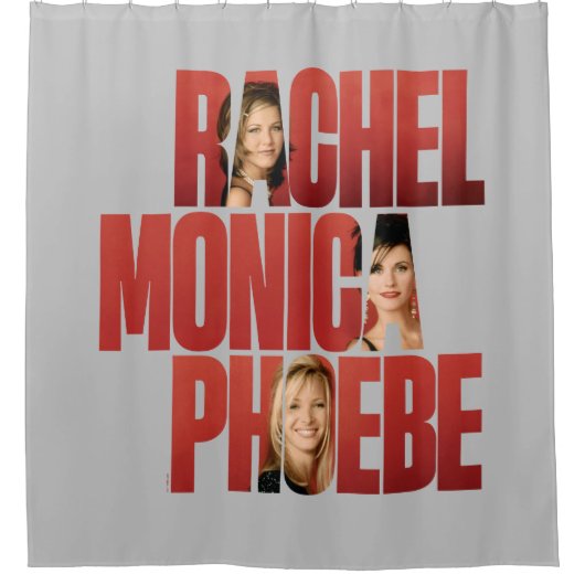 FRIENDS™ | Rachel, Monica & Phoebe Douchegordijn (Voorkant)