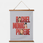 FRIENDS™ | Rachel, Monica & Phoebe Hangend Wandkleed (Voorkant)