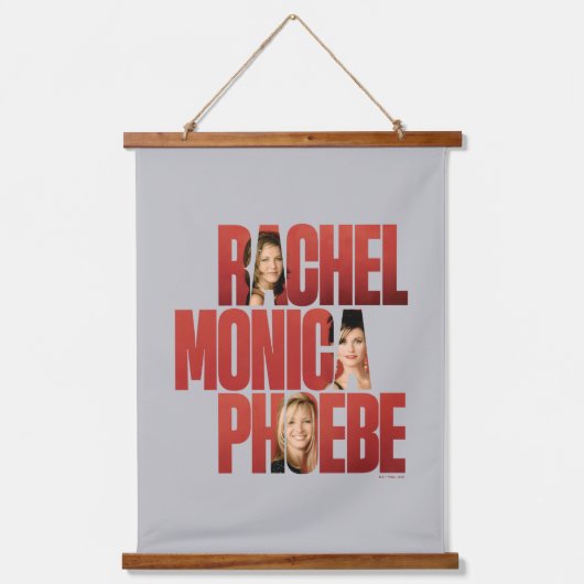 FRIENDS™ | Rachel, Monica & Phoebe Hangend Wandkleed (Voorkant)