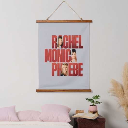 FRIENDS™ | Rachel, Monica & Phoebe Hangend Wandkleed (Slaapkamer)