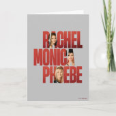 FRIENDS™ | Rachel, Monica & Phoebe Kaart (Voorkant)